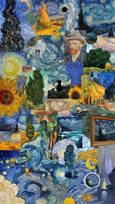 Lukisan Van Gogh, Van Gogh Aesthetic, فنسنت فان جوخ, Van Gogh Wallpaper, Wallpaper Background Aesthetic, Vincent Van Gogh Art, Desain Quilling, Artistic Wallpaper, Arte Van Gogh