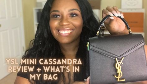 Ysl Mini Cassandra, Ysl Cassandra, What's In My Bag, In My Bag, Best Top, What In My Bag, My Bag, Chanel Deauville Tote Bag, Handle Bag