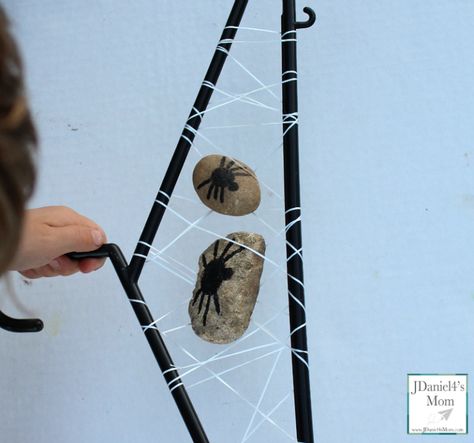 STEM Challenge Spider Web Hanger with Free Printable Task Cards Halloween Stem Challenge, Tooth Floss, Halloween Stem, Steam Challenges, Insects Theme, Stem Challenge, Stem Challenges, Spider Webs, Nature Study