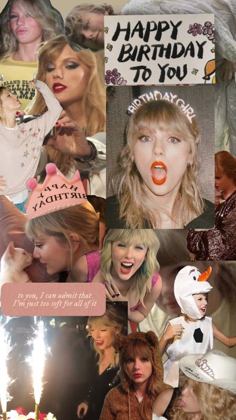 happy birthday to the loml!!! #taylorswift #taylorsversion #taylorswiftaesthetic #december13th  #happybirthdaytaylor #taylorswiftcollage #tswift #happybirthday Taylor Swift Birthday Pictures, Taylor Swift Wallpaper Birthday, Taylor Swift Birthday Wishes, Taylor Swift Happy Birthday Cards, Taylor Swift Birthday Cards, Happy Birthday Taylor Swift, Taylor Sift, Taylor Swift Birthday Card, Happy 34th Birthday