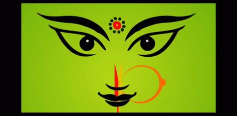 Mahalaya Video, Goverdhan Puja, Mouth And Eyes, Eyes Cartoon, Ma Durga, Cartoon Video, Video Gif, Navratri Special, Gif Animation