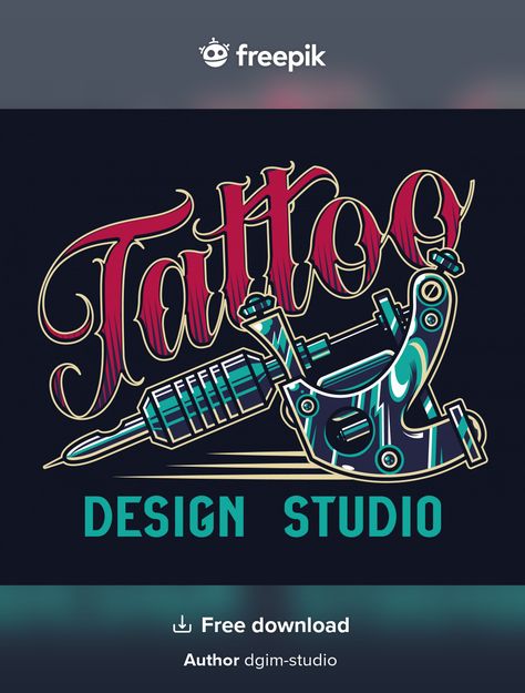 Vintage tattoo studio colorful print Fre... | Free Vector #Freepik #freevector #logo #vintage #label #badge Art Tattoo Sleeve, Tattoo Studio Logo, Tattoo Logo Design, Rose Vector, Tattoo Logo, Tattoo Posters, Saved Tattoo, Full Sleeve Tattoo Design, Retro Tattoos