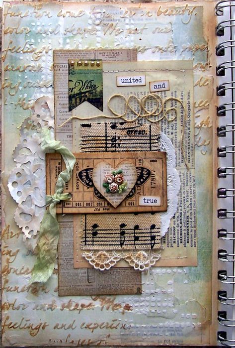 Journal Pages Ideas, Group Art Projects, Pages Ideas, Art Therapy Projects, Journal Vintage, Found Art, Trendy Art, Memory Scrapbook, Vintage Junk Journal