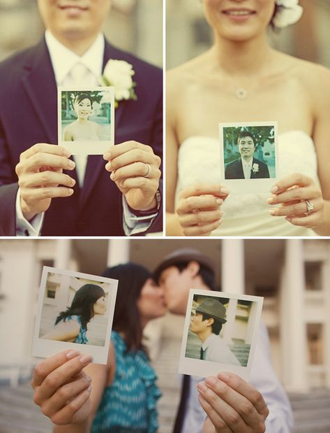 polaroid wedding ideas--would be fun to rent a polaroid camera for the wedding day to "recreate" a small photo booth for people to do silly photos! Polaroid Collage, Polaroid Wedding, Dating Ideas, Instax Photos, Instant Photography, Polaroid Pictures, All I Ever Wanted, Mansion Wedding, Green Wedding Shoes