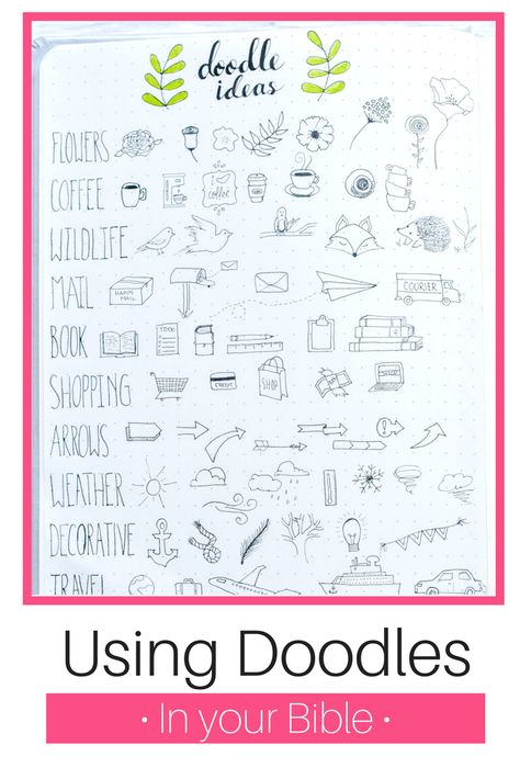 Using Doodles in your Bible Journal Bible Doodles Simple Art Journaling, Bible Doodles Simple, Christian Doodle Art, Bible Journaling Doodles, Faith Doodles, Spiritual Doodles, Micro Journaling, Church Doodles, Doodle Journaling