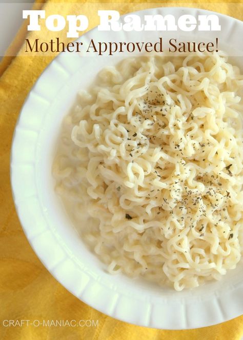 Creamy Top Ramen, Cream Of Mushroom Ramen Noodles, Ramen With Cream Of Mushroom, Ramen With Milk, Things To Add To Ramen, Seasoned Noodles, Creamy Ramen Noodle Recipes, Ramen For Kids, Creamy Ramen Noodles