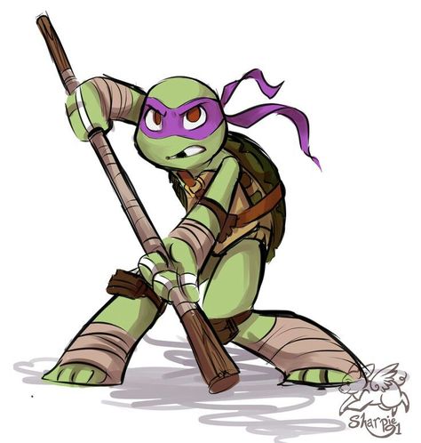 Donnie And April, Ninja Turtle Drawing, Donatello Ninja Turtle, Donatello Tmnt, Ninja Turtles Toys, April O Neil, Manga Studio, Teenage Mutant Ninja Turtles Art, Ninja Turtles Artwork