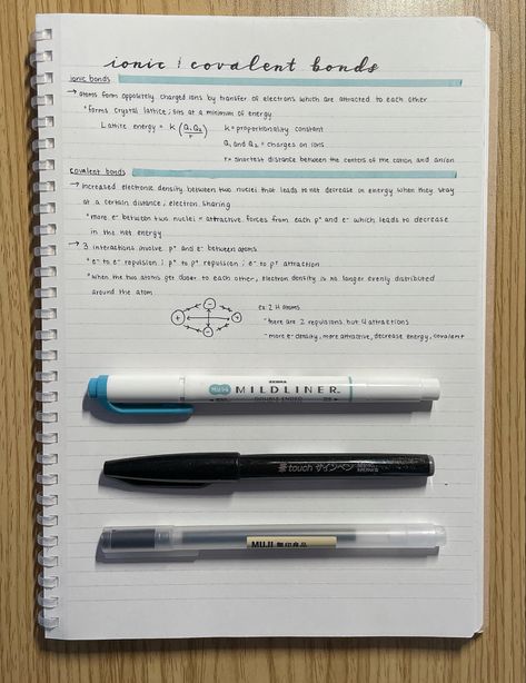 Carbon And Its Compounds Notes Aesthetic, Ionic And Covalent Bonds Notes, Covalent Bonds Notes, Ionic Bonding Notes, Notes Layout, Ionic And Covalent Bonds, Covalent Bonds, Science Project Models, Science Revision