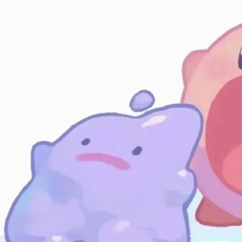 Ditto And Kirby Matching Pfp, Matching Pfp Matching, Kirby Matching Wallpaper, Ditto Matching Pfp, Matching Icons For Discord, Matching Photos For Best Friends, Cute Matching Pfp Pokemon, Matching Pfps Animal Crossing, Ditto Profile Picture