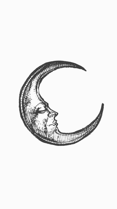 Simple Black And White Tattoo Ideas, Crescent Moon Arm Tattoo, Greek Moon Tattoo, Detailed Crescent Moon Tattoo, Round Tattoo Cover Up Ideas, Medieval Moon Tattoo, Spooky Moon Tattoo, Goth Moon Tattoo, Moon And Eye Tattoo