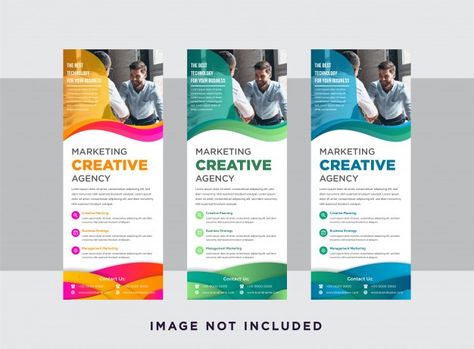 Vertical Banner Design, Standing Banner, Standing Banner Design, Rollup Banner Design, Rack Card Templates, Creative Marketing Agency, Vertical Banner, Banner Design Layout, Best Banner