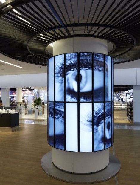 360 Degree Video Column At Paris Airport – Wow! Screen Installation, Digital Retail, Digital Signage Displays, Paris Airport, Travel Retail, Pillar Design, Signage Display, Column Design, Digital Screen