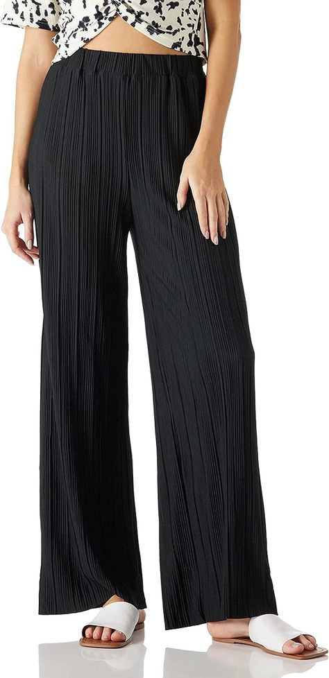 Summer Trousers Outfits, Flowy Trousers, Summer Trousers, Trouser Outfit, Flowy Pants, Long Pants, Work Outfits, Work Outfit, Elastic Waist