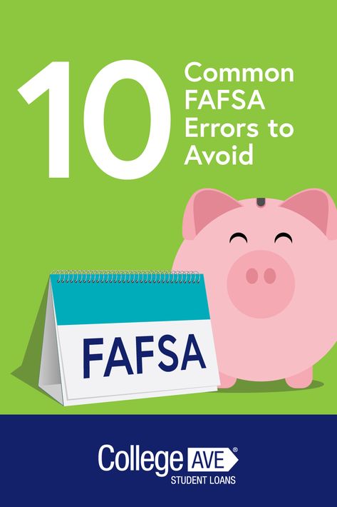 When filling out the FAFSA, even the smallest error can result in lost eligibility.  Avoid these ten common errors to maximize your aid eligibility. #studentloans #fasfa Fasfa Tips, Fafsa Tips, College Grants And Scholarships, Trade School Scholarships And Grants, Fully Funded Undergraduate Scholarship, School Scholarship, Student Debt, Student Jobs, Financial Aid