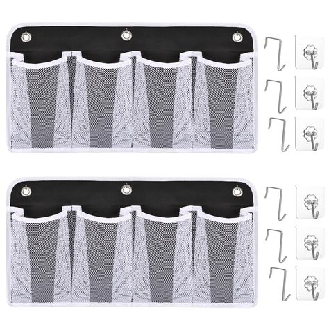 PRICES MAY VARY. 【VARIOUS PLACE CAN USE FOR】This hanging pockets organizer is suitable for various places to use like RV, bedroom, dorm, ward, crib side, tent, windows side, entryway and so on for various items storage and organization and easy use. 【8 POCKETS RV SHOE ORGANIZER】2 Packs, 8 pockets total, this RV storage solutions can meet all your need for RV organization! It can be hang beside your bed as a shoe holder. Whole piece size: 22X12inch; Mesh Pocket : 11.5x8.8 inch. 【EASY TO INSTALL】T Bunk Beds Dorm, Rv Shoe Storage, Camper Essentials, Hanging Pocket Organizer, Entryway Shoes, Bed Caddy, Rv Storage Solutions, Bedside Caddy, Bed Hanging