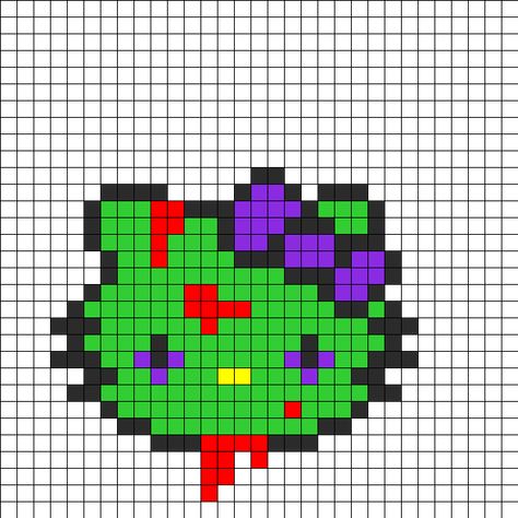 Zombie Hellokitty Fusebead Perler Bead Pattern | Bead Sprites | Characters Fuse Bead Patterns Skelanimals Perler Bead Pattern, Hello Kitty Perler Pattern, Zombie Perler Beads, Zombie Perler Bead Patterns, Perler Beads Zombie, Nyan Cat Perler Beads, Perler Bead Patterns Scene, Mini Perler Bead Patterns Easy, Hello Kitty Kandi Pattern