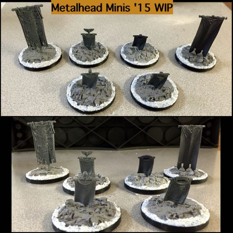 Warhammer Objective Markers, Wh40k Terrain, 40k Scenery, Dnd Table, Tabletop Miniatures, Warhammer Terrain, 40k Terrain, Warhammer Figures, Miniature Bases