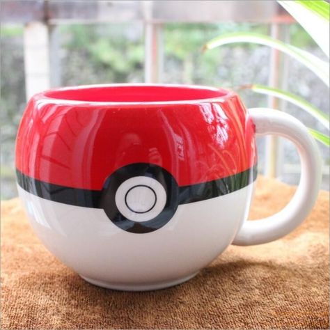 Pokemon Mug, 3d Pokemon, Coffee Mug Holder, Poke Ball, Diy Coffee, Coffee Milk, Cool Mugs, Dishwashers, Cheap Diy