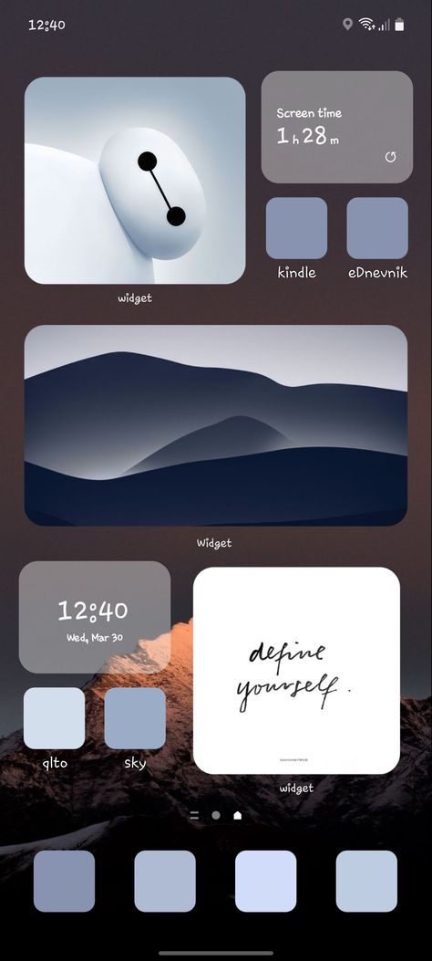 Andriod Layout Homescreen, Homescreen For Android, Widgets Ideas, Aesthetic Homescreen, Ios App Iphone, Homescreen Layout, Beautiful Landscape Wallpaper, Landscape Wallpaper, Beautiful Landscapes