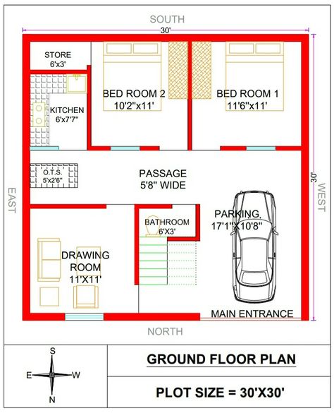 30 30 North Facing House Plans, 30x28 House Plans, 30by30 House Plans, 20x30 House Plans North Facing, 30 X 30 Floor Plans, 30×30 House Plan, 30x30 Floor Plans, 30x30 House Plans 2 Bedroom, 30x30 House Plans