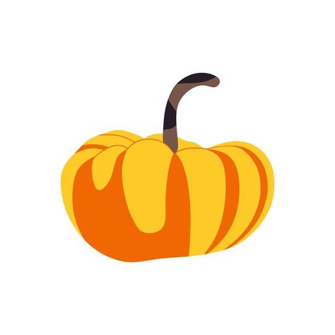 Autumn orange pumpkin vegetable simple cartoon drawing design. Vector ilustration Autumn Vector, Pumpkin Vegetable, Easy Cartoon Drawings, Autumn Orange, Orange Pumpkin, Simple Cartoon, Cartoon Drawing, Flat Vector, Free Vectors