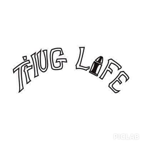 Thug Life tattoo Thug Life 2pac, Thug Life Drawings, Thug Life Tattoo Ideas, Thug Life Tattoo Design, 2pac Stickers, Glogang Tattoo, 2 Pac Tattoo, Tupac Thug Life Tattoo, Tupac Tattoo Ideas