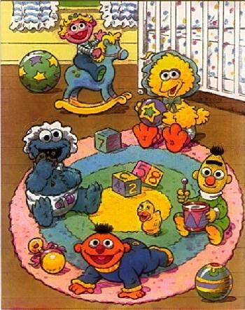 baby sesame street Vintage Sesame Street, Sesame Street Muppets, Baby Playroom, Single Stickers, Sesame Street Characters, Fraggle Rock, Playroom Nursery, Muppet Babies, Dark City