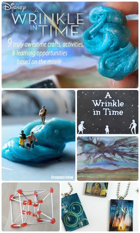 A Wrinkle In Time activities crafts and learning opportunities based on the book and movie A Wrinkle In Time Party Theme, Time Travel Activities For Kids, Time Travel Activities, A Wrinkle In Time Activities, Time Travel Crafts, A Wrinkle In Time Art, Wrinkle In Time Activities, A Wrinkle In Time Poster, Storybook Stem Activities