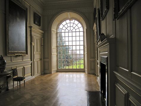 Easton Neston  |  A recent photograph of the cross hall gallery on the main upper floor.  It may be reasonable to assume that Hawksmoor designed this space in detail. Conservatory Windows, Entrance Halls, Inside Job, House Interiors, Dream Apartment, House Goals, House Inspo, Dream Home Design, House Inspiration