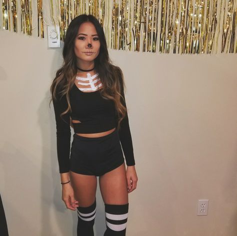 @tiadcraig Halloween costume Simple skeleton Skeleton Diy Costume, Easy Skeleton Costume, Diy Skeleton Costume, Girls Skeleton Costume, Halloween Costume Simple, Skeleton Costume Diy, Skeleton Costume Women, 2024 Costumes, Simple Skeleton