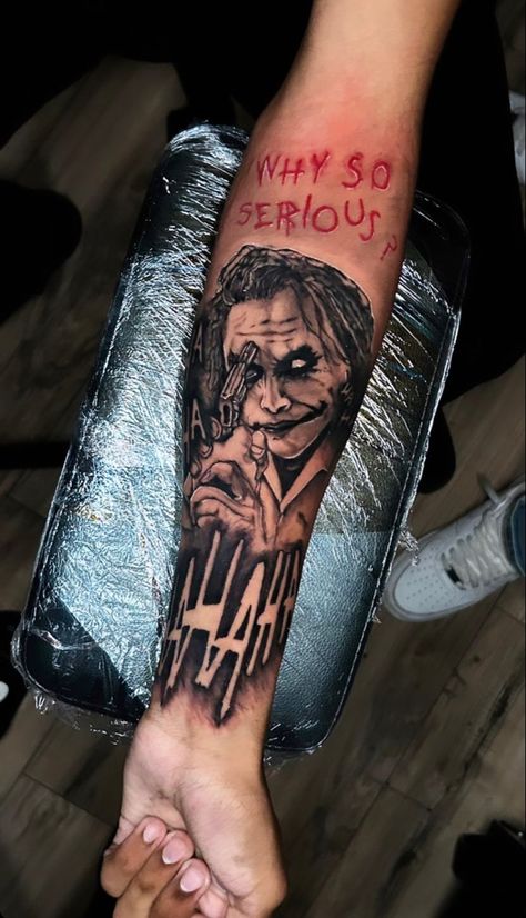 Tats With Meaning, Joker Tattoo Design, Cool Arm Tattoos, Joker Tattoo, Creepy Images, Leg Sleeve, Cute Tattoos For Women, Arm Tattoos, Leg Sleeves