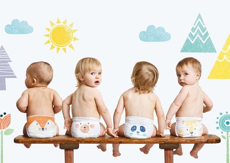 Your Baby Will Love These Eco-Friendly Nappies | Dieline - Design, Branding & Packaging Inspiration Baby Ads, Pvc Hose, Baby Products Packaging, Brand Character, Family Brand, Baby Mittens, Brand Creation, Nikko, Creative Ads