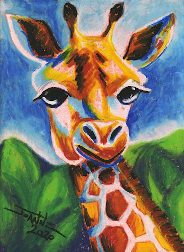 Colorful Giraffe Painting, Giraffe Paintings, Painting Giraffe, Purple Giraffe, Giraffe Portrait, Colorful Giraffe, Gesso Painting, Painting Expressionism, Painting Funny