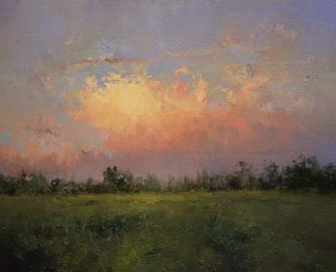 Cloud Landscape, Landscape Oil Paintings, Art Alevel, Country Landscape, Ocean Landscape, Country Landscaping, Sunset Landscape, Time Lapse Video, Plein Air Paintings