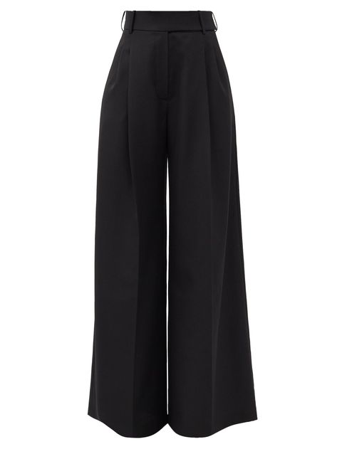 Vauthier Alexandre, Black Pleated Trousers, Black Trousers Outfit, Black Tailored Trousers, High Waisted Black Trousers, Wide Legged Trousers, Dramatic Silhouette, High Waist Trousers, Black Wide Leg Trousers