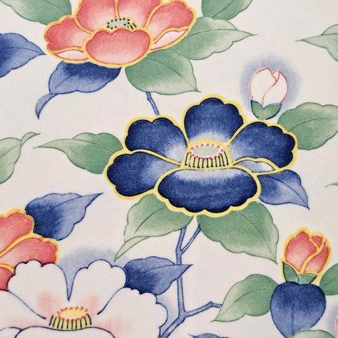 Japanese Flower Painting, Korean Pottery, Japanese Plates, Folk Art Flowers, Asian Painting, Japanese Flowers, Japanese Pottery, Sgraffito, Botanical Wall Art