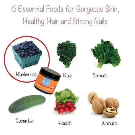 6 foods for healthy hair & strong nails Food For Strong Nails, Diet Schedule, Healthy Happy Life, Kale And Spinach, Gorgeous Skin, Natural Care, Healthy Juice Recipes, Juicing For Health, Health Skin Care