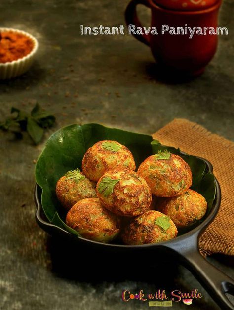 rava paniyaram recipe Chewy Brownie Cookies, Appe Recipe, Bite Size Breakfast, Paniyaram Recipes, Brookies Recipe, Dosa Batter, Hugs N Kisses, Eggless Recipes, Chewy Brownies