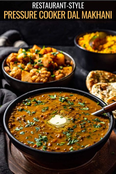 Restaurant-Style Dal Makhani - You've got to try this creamy delicious lentil curry that graces the menus of Indian restaurants worldwide. Learn how to replicate the flavors of this traditionally slow-cooked curry quickly in a pressure cooker. #indiandalrecipes #indianrecipes Instant Pot Dal, Paneer Makhani, Dal Makhani, Stovetop Pressure Cooker, Dal Recipe, Lentil Curry, Tamales, Pressure Cooking, Pressure Cooker