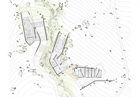 plan Karoo Wilderness Center Contour Architecture, Field Architecture, Concept Sheet, Masterplan Architecture, Architectural Diagrams, Galleries Architecture, Mountain Architecture, Ancient Chinese Architecture, Islamic Center