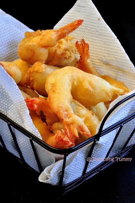 Rumbling Tummy: Crispy Prawn Fritter 香脆炸虾 (2) Prawn Balls, Prawn Noodle Recipes, Prawn Tempura, Prawns Roast, Prawn Fritters, Fried Prawns, Fried Shrimp Recipes, Prawn Dishes, Best Seafood Recipes