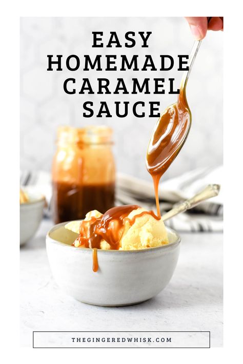 Homemade salted caramel is an easy and delicious dessert topping! Only need 5 ingredients and a few minutes are needed to make your very own caramel sauce. Desserts With Caramel, Live Well Bake Often, Caramel Sauce Recipe, Homemade Salted Caramel, Caramel Recipe, Sweet Sauces, Caramel Recipes Sauce, Caramel Desserts, Homemade Caramel Sauce