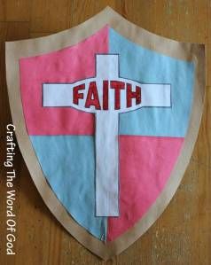 Mighty Fortress Vbs, Armor Of God Lesson, Faith Crafts, Children's Church Crafts, Shield Of Faith, Christian Crafts, Bible School Crafts, Sunday School Activities, Bible Crafts For Kids