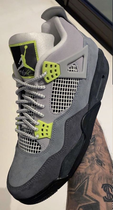 Air Jordan 4 Neon Air Max 95 CT5342-007 Release Date - SBD Jordan 4 Neon, Nike Silhouette, Air Max 95 Neon, Air Jordan 1 Court Purple, Jordan Air Max, Jordan 1 Court Purple, Air Max One, Jordan 1 Outfit, Hit Or Miss