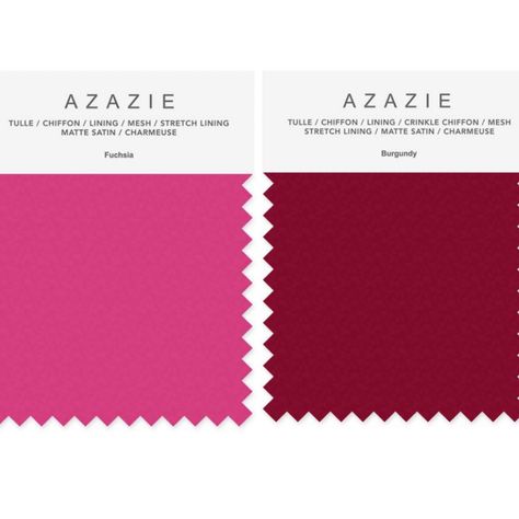 Burgundy & Fuschia from Azazie Burgundy And Magenta Wedding, Burgundy And Fuschia Wedding, Fuschia Bridesmaid Dresses, Pink And Burgundy Wedding, Fuschia Wedding, Hot Pink Weddings, Carol Ann, Burgundy Wedding, Color Swatch