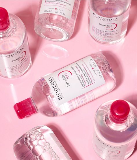 Bioderma Makeup Remover, Products Photoshoot, Bioderma Micellar Water, Makeup Remover Cleanser, Water Makeup, Cleanser For Sensitive Skin, Bioderma Sensibio, Dermatological Skin Care, Deco Rose