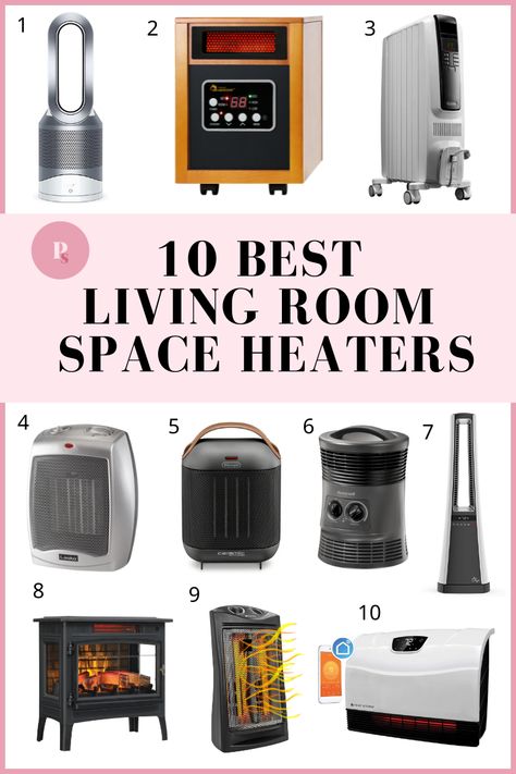 The best space heaters for your home! Find the best space heater for your living room, basement, living room, or office. Pros and Cons and best size. Living Room Basement, Indoor Sunroom, Basement Living Room, Best Space Heater, Fire Safety Tips, Portable Space Heater, Basement Living, Radiant Heaters, Room Heater