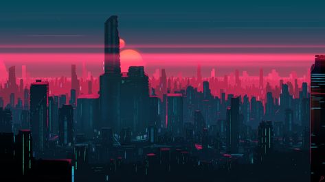 #futuristic #cityscape futuristic city #artwork digital art #sky #JoeyJazz #vaporwave #skyline #2K #wallpaper #hdwallpaper #desktop 2560x1440 Wallpaper, Wallpaper Cantik, Desktop Wallpaper Art, Sunset City, Neon Wallpaper, Aesthetic Desktop Wallpaper, Sunset Wallpaper, Futuristic City, City Wallpaper