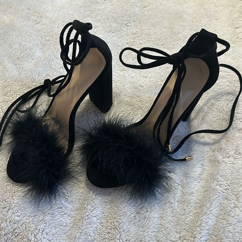 Brand New, Never Worn. Long Laces Wrap Around Ankles Or Calves. Ankle Wrap Heels, Lace Wrap, Wrap Heels, Ankle Wrap, Wrap Around, Size 7, Brand New, Heels, Lace