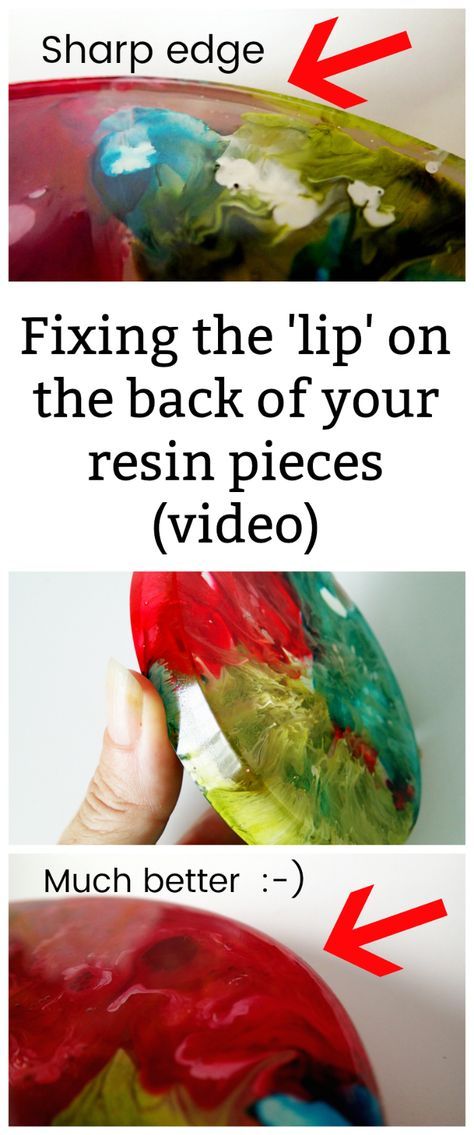 How to fix the lip that you get on the edge of your resin when you use molds or tape around the sides. Video. Silicon Molds, Epoxy Resin Diy, Resin Crafts Tutorial, Diy Resin Projects, Resin Jewelry Diy, Easy Arts And Crafts, Art And Craft Videos, Resin Jewelry Making, Epoxy Resin Crafts